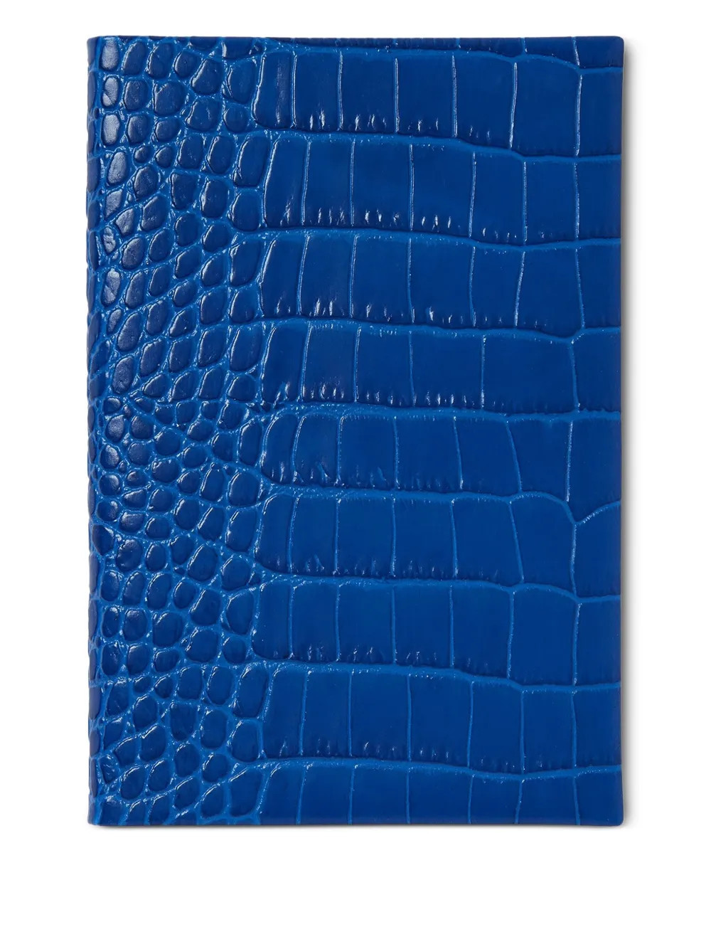Smythson Chelsea crocodile-embossed notebook (16.7cm x 11.2cm) - Blue | Farfetch Global