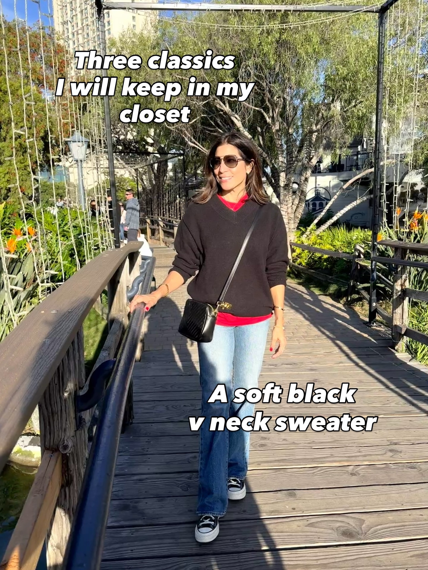 Casual and classics go together.

@Levi's bootcut size 25 
@onequince black bag
Gap sweater size xs oversized 

#LTKootd #LTKOver40 #LTKSeasonal