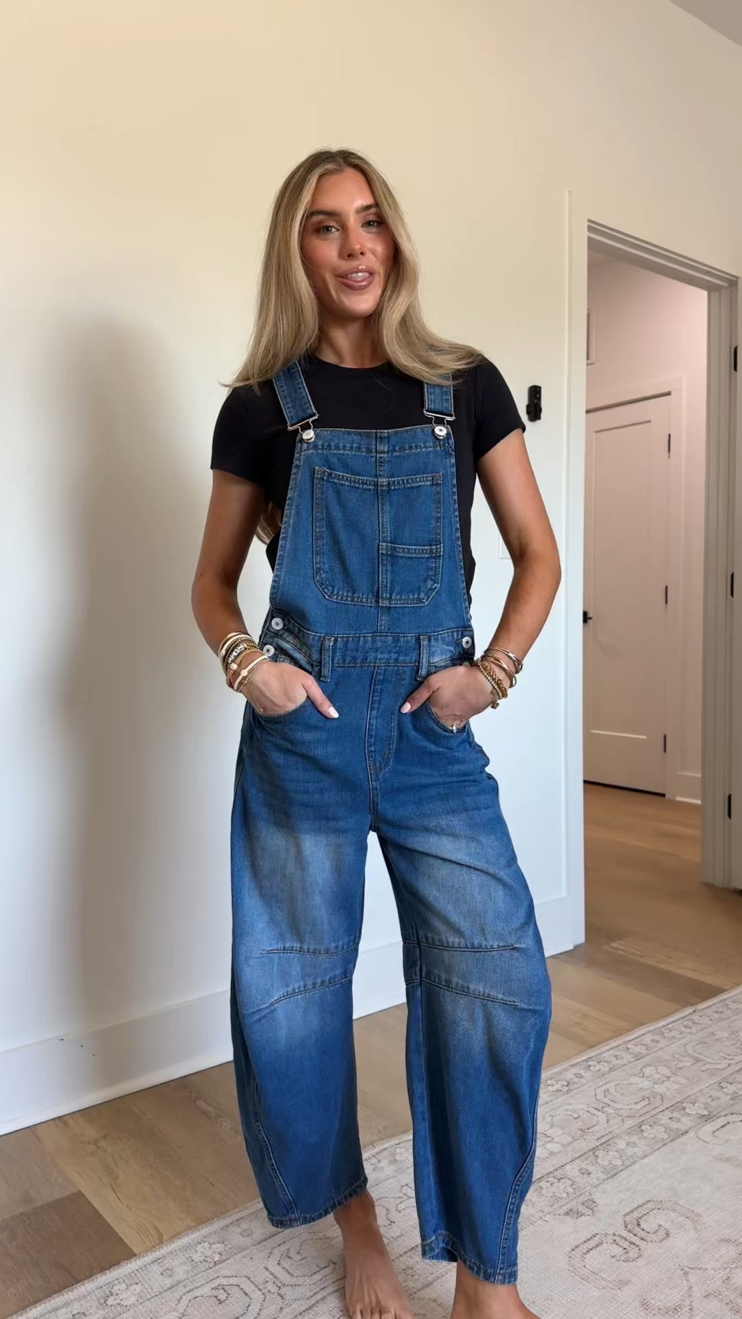 Amazon size xs PLNOTME Womens Denim Bib Overalls Barrel Leg Adjustable Strap Jean Pants Jumpsuits with Pockets

#LTKootd #LTKSeasonal #LTKSaleAlert