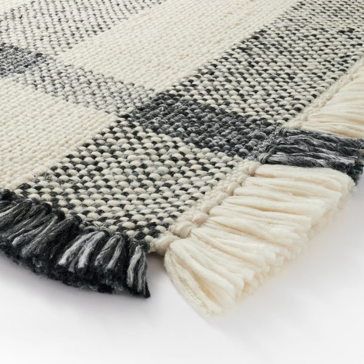Laurelhurst Indoor/Outdoor Plaid Rug Black/White - Threshold™ designed with Studio McGee | Target