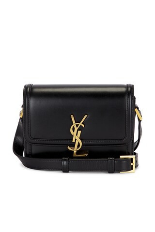 Saint Laurent Small Solferino Satchel Bag in Noir in Black | FWRD 