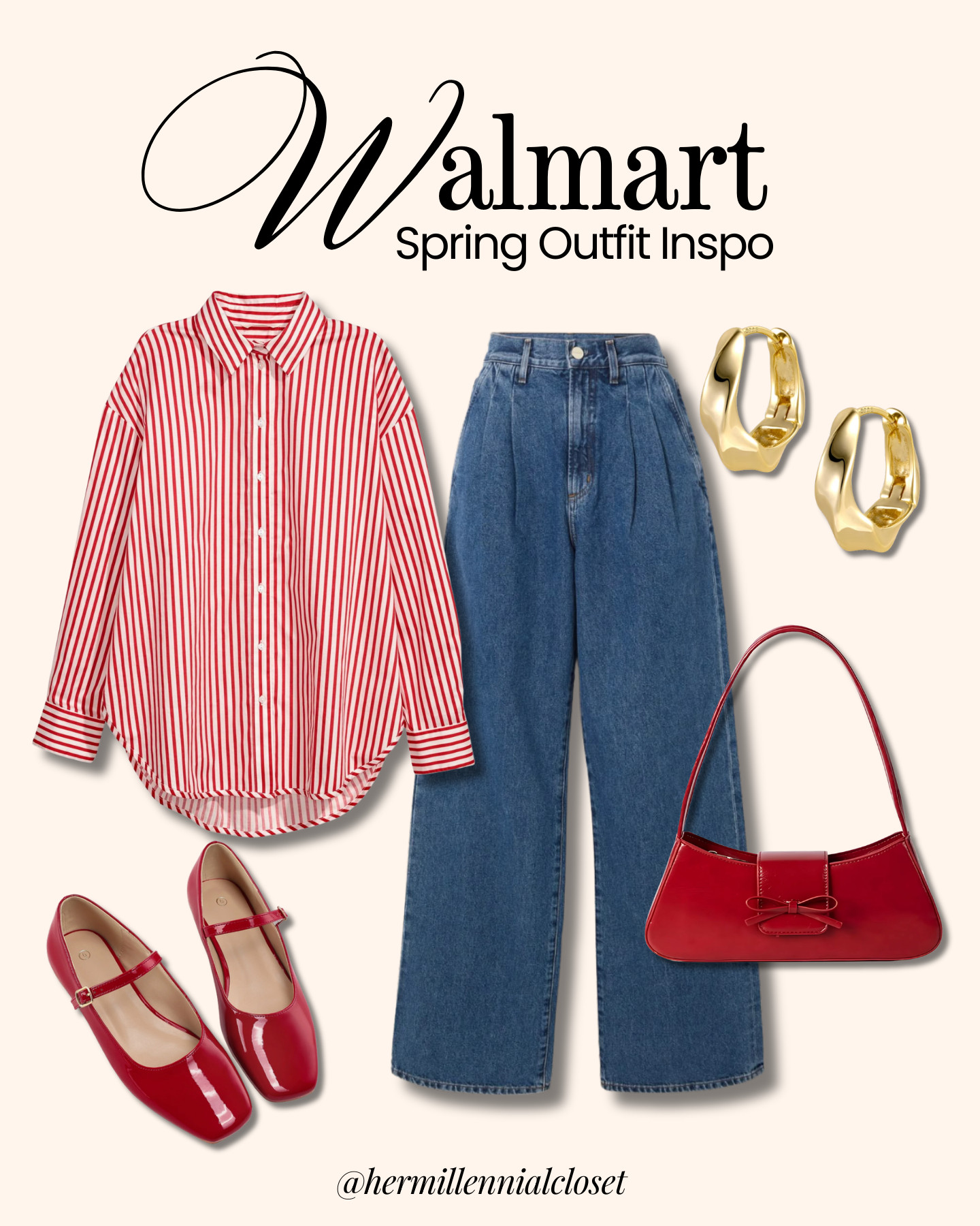 Walmart Spring Outfit ❤️

Classic with a bold twist, shop the look sis ✨ 

 #LTKootd #LTKSeasonal #LTKWorkwear