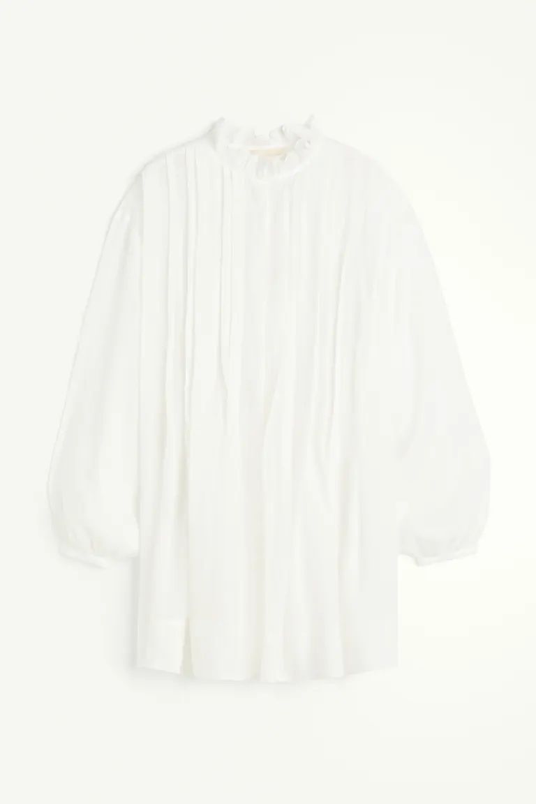 Pin-tuck ramie dress | H&M (UK, MY, IN, SG, PH, TW, HK)