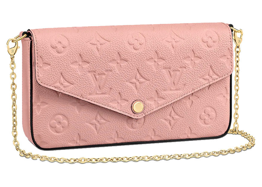 Women's Louis Vuitton Félicie Pochette Monogram Empreinte in Rose Poudre | StockX