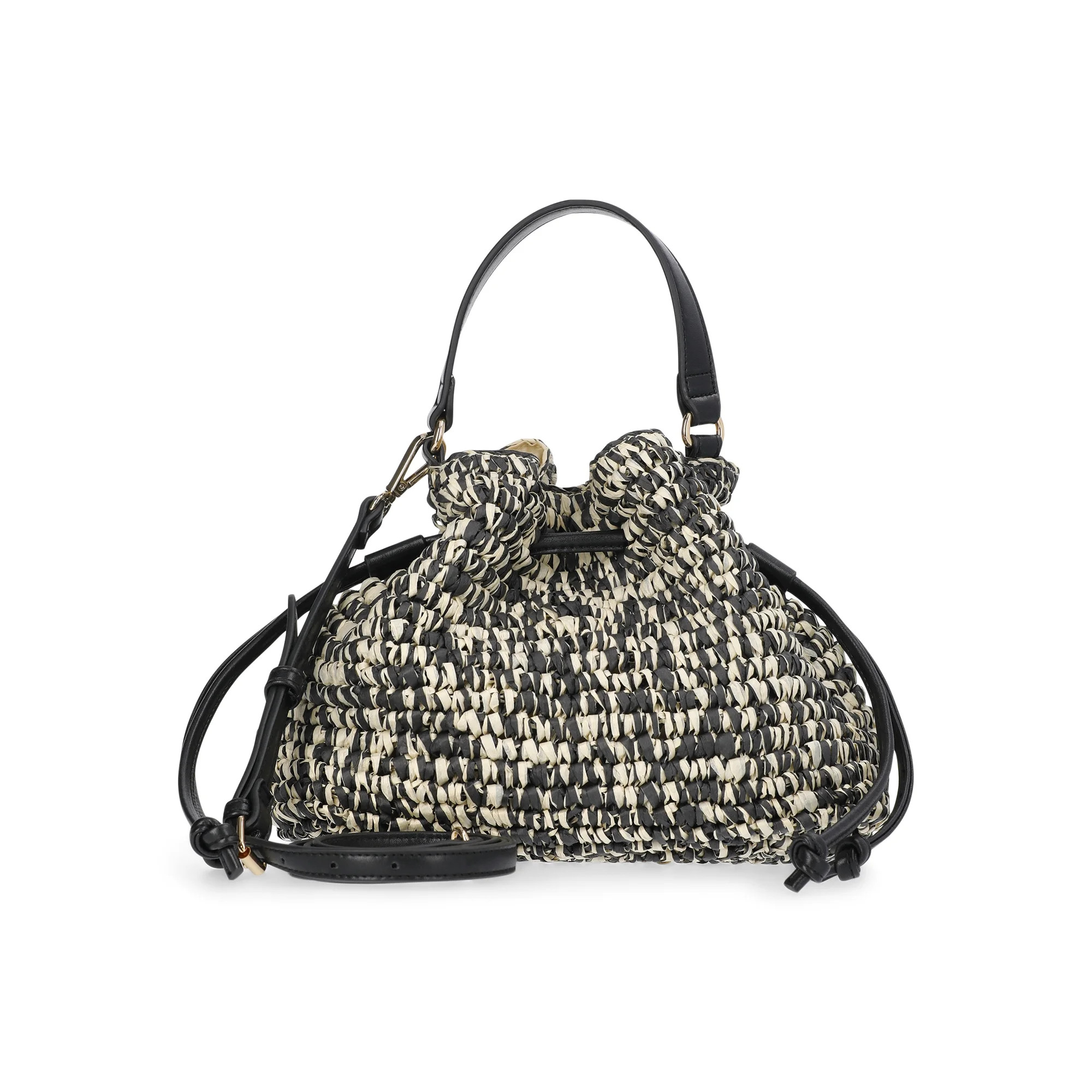 Time and Tru Women's Marled Bucket Bag, Black | Walmart (US)