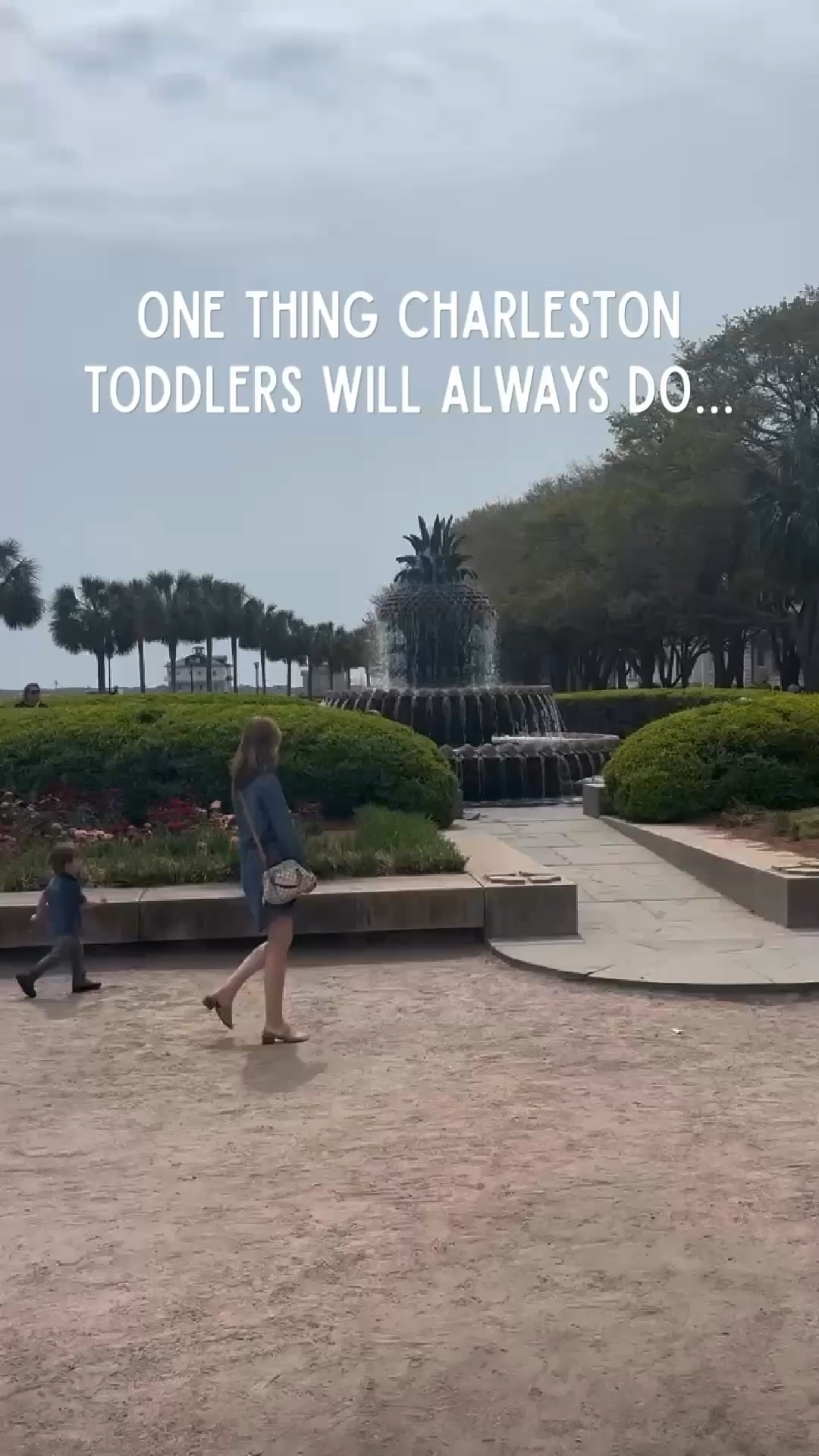 Just a little downtown Charleston walk that turned into a mandatory stop at the pineapple fountain 🍍

If you have a toddler, you already know… they see water and immediately start going toward it.

These little slow moments together are my favorite.

Do your kids head straight to the fountain too? 😂


#charlestonmom #charlestonsc #pineapplefountain #momlifeunfiltered #toddlermom


#LTKstorytime #LTKdayinmylife #LTKmomlife
