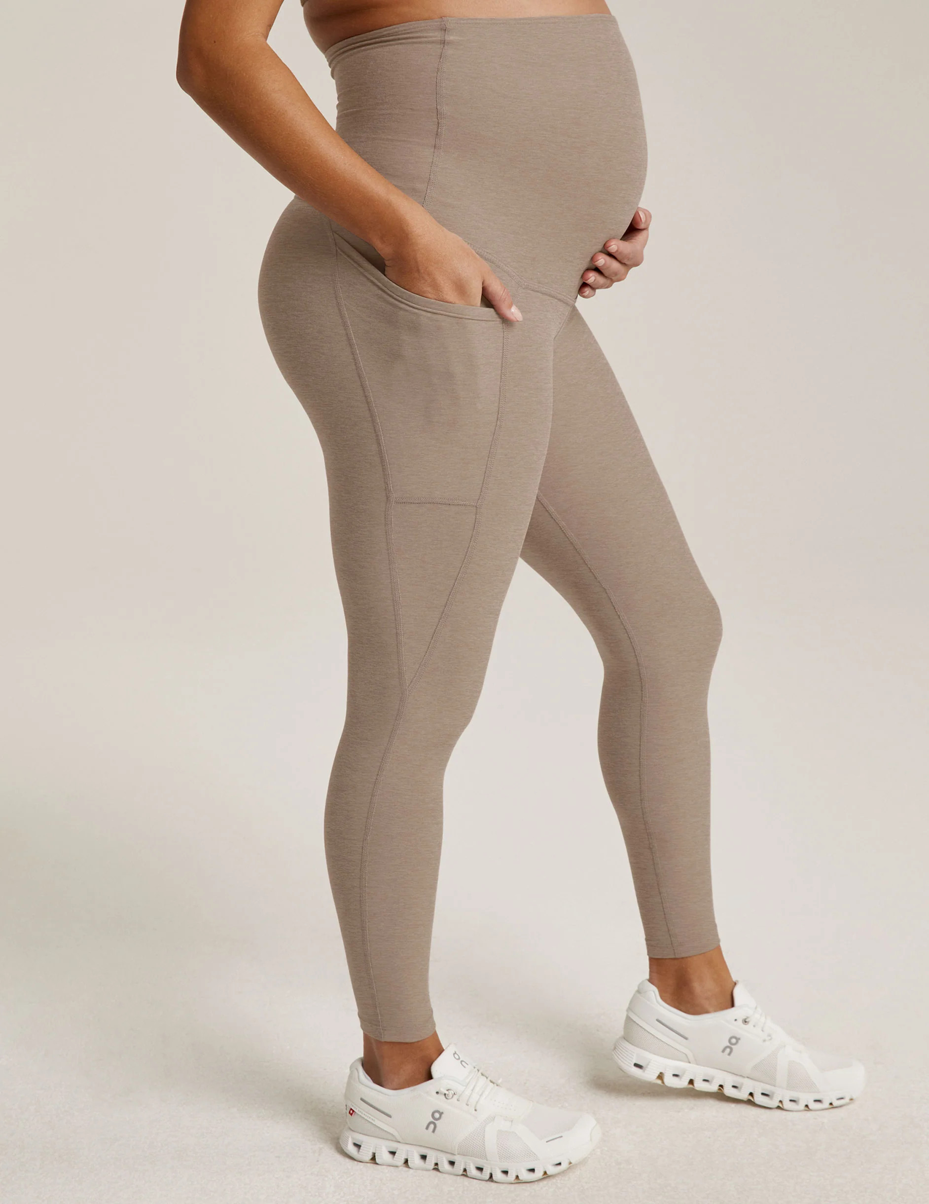 Spacedye Love the Bump Maternity Pocket Midi Legging | Beyond Yoga | Beyond Yoga