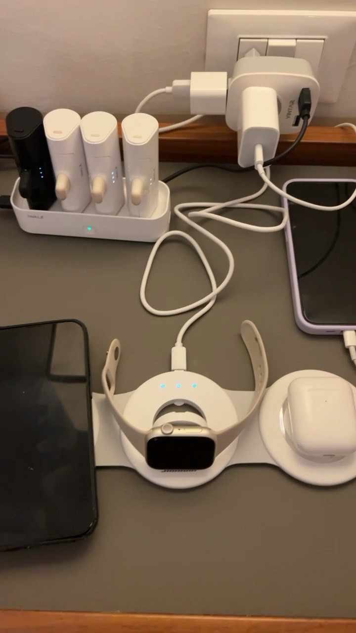 Charging station for traveling to Europe. How our family charged all our electronic devices while in Italy. 
Charging station, portable charger, adapter, three in one charger, travel chargers

#LTKtravel #LTKunder50 #LTKhome