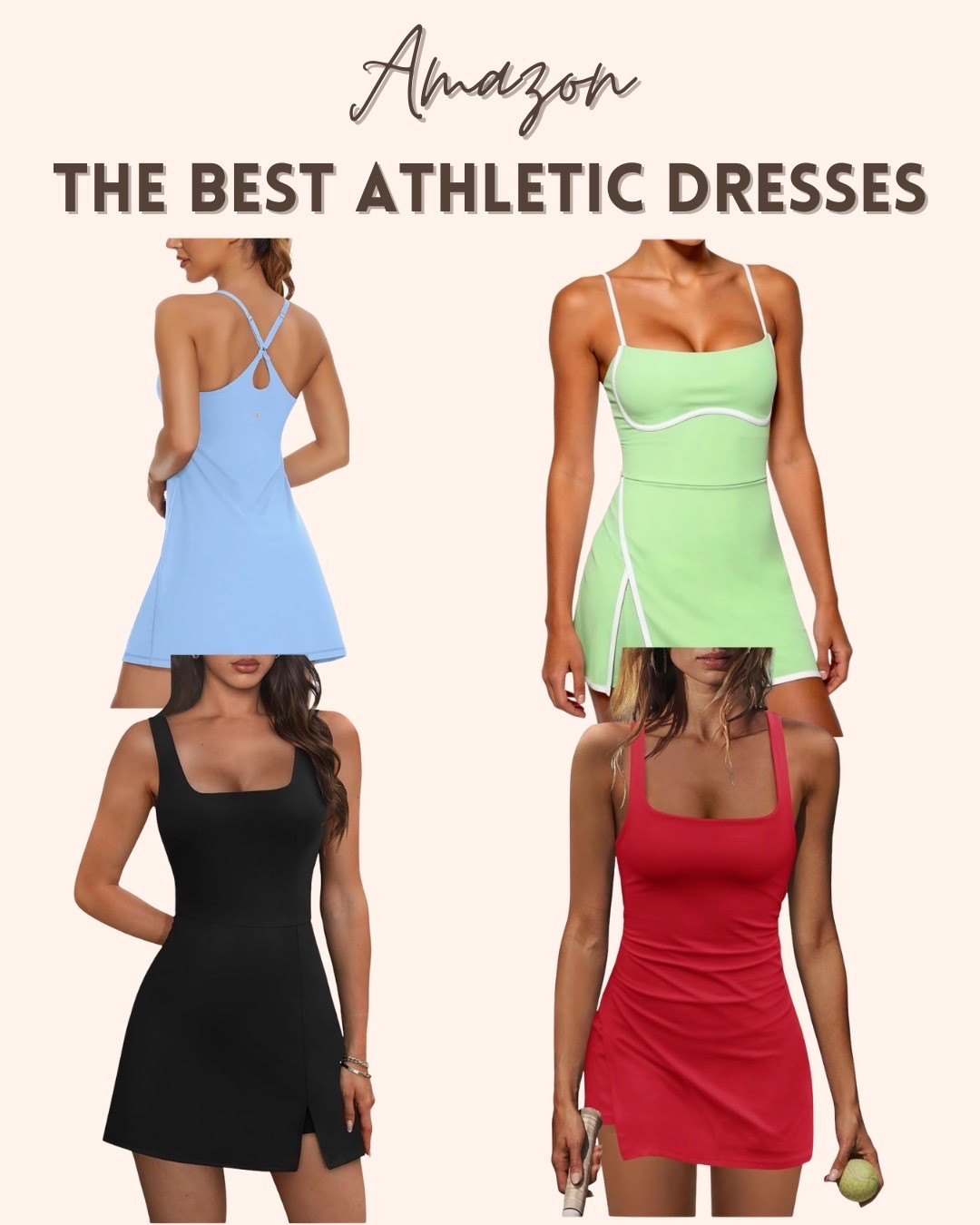 The cutest athletic dresses for the summer heat!

#LTKootd #LTKmomlife #LTKActive