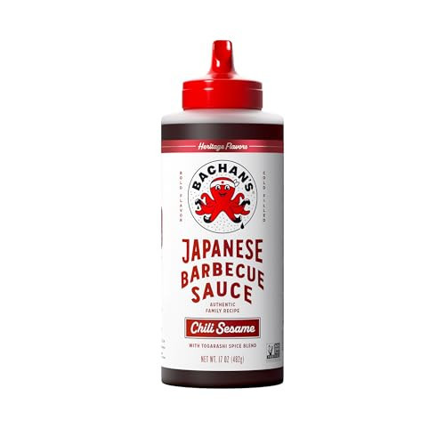 Bachan's Japanese Barbecue Sauce - Chili Sesame, 17 Oz Bottle, Cold-Filled, Non GMO, No Preservatives, Vegan and BPA free - BBQ Sauce for Wings, Chicken, Beef, Pork, Seafood, Noodle Recipes | Amazon (US)