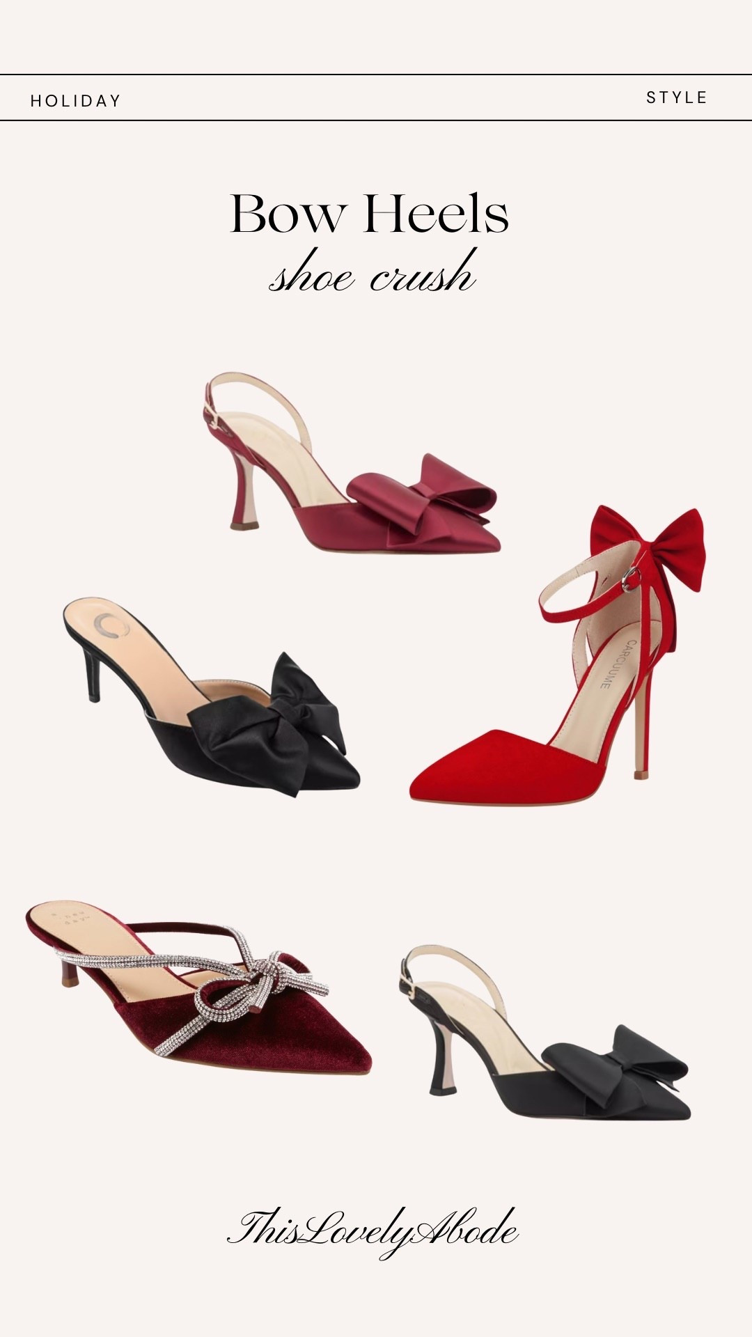 Holiday style: obsessed with these bow heels! 
#holidaystyle #holidayedit #bowshoes #womansshoes

#LTKHoliday #LTKBeauty