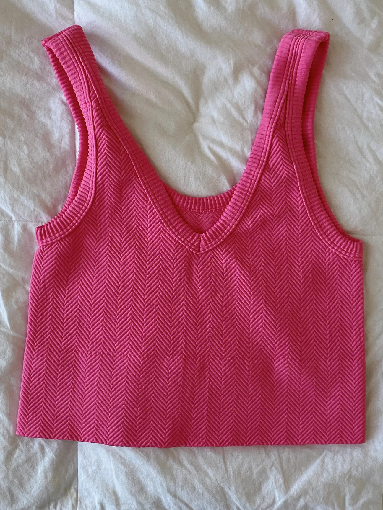 REVERSIBLE HERRINGBONE TANK | Olivelynn Designs