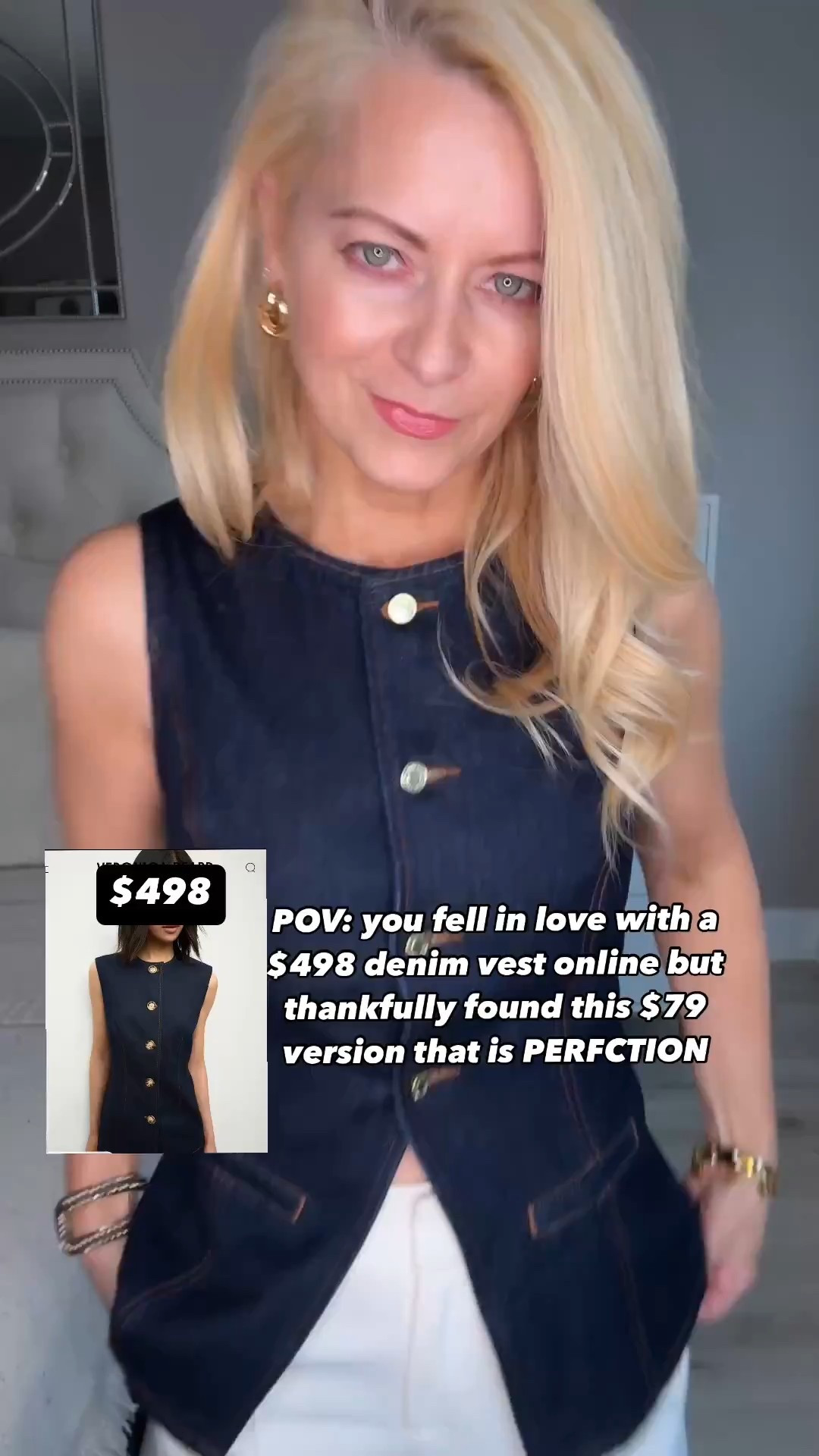 💓Perfect Spring transition piece! 💓

This $79 denim vest is similar to the $498 version I saw online from Veronica Beard. I’m wearing an XS. (XXS - 3XL) and comes in a lighter wash too. They have jeans to match! 

Follow my LTK @renaeolivia on the @shop.LTK app to view this post and get my exclusive app-only content!


#LTKootd #LTKSeasonal #LTKWorkwear