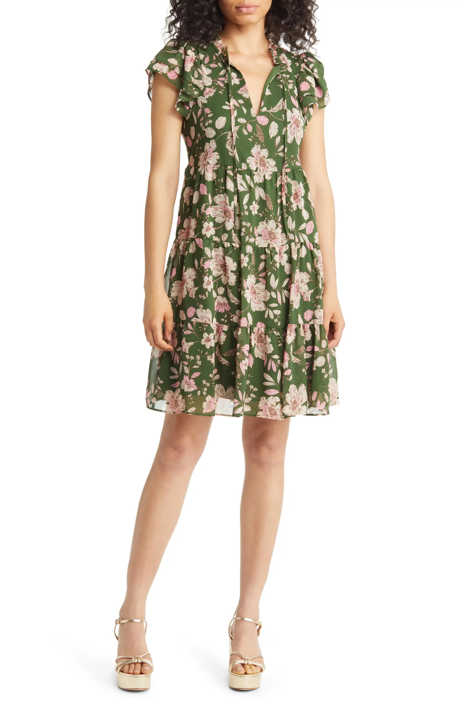Eliza J Floral Tiered Dress | Nordstrom | Nordstrom