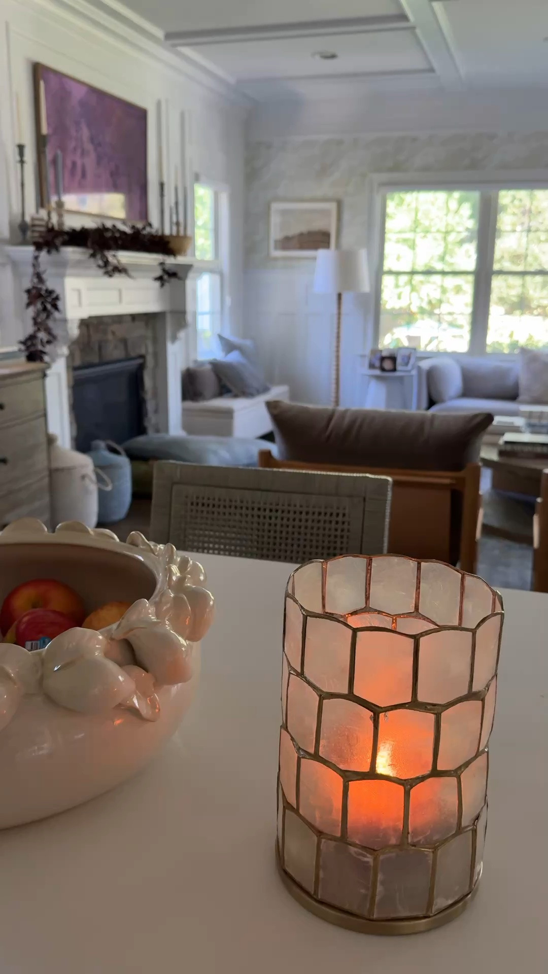 Finally feels like fall so I’m burning my favorite fall candle on repeat! I can’t get enough of this scent. The capiz hurricane candle holder I’m using is also on sale at the moment fyi!!

#LTKSaleAlert #LTKSeasonal #LTKHome