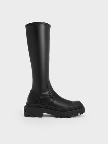 Indra Knee-High Boots
 - Black | Charles & Keith UK