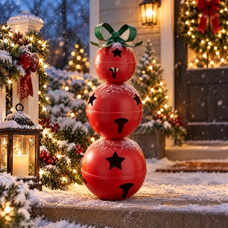 New Walmart Christmas - love this for a porch!

Stacked Metal Jingle Bells Christmas Decoration, Red and Green, 36", by Holiday Time

Christmas Decor. Christmas Decorations. Traditional Christmas. Outdoor Christmas

#LTKSeasonal #LTKHome