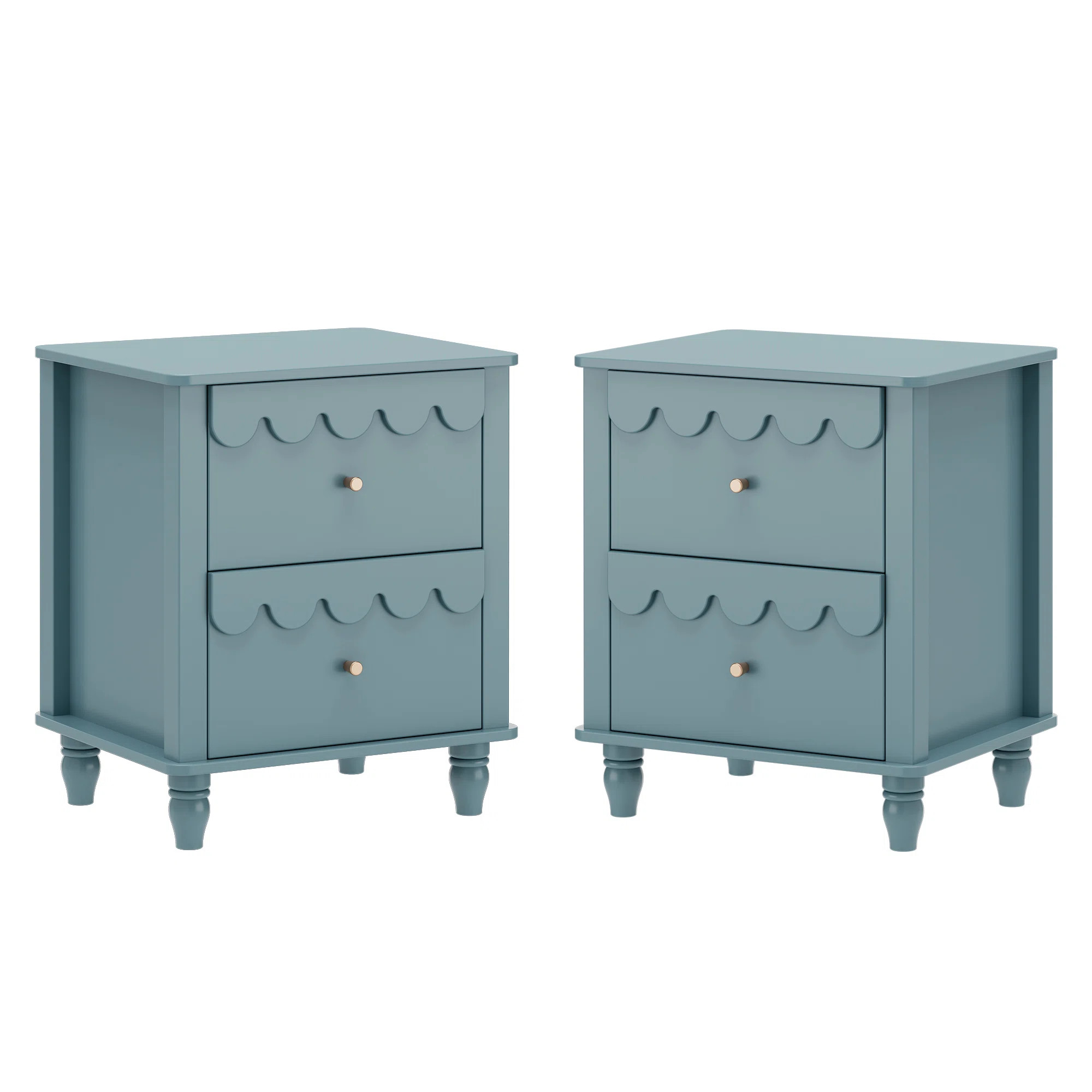 Dorlan 19.7“W Cute Cloud shape Nightstand (Set of 2) | Wayfair North America