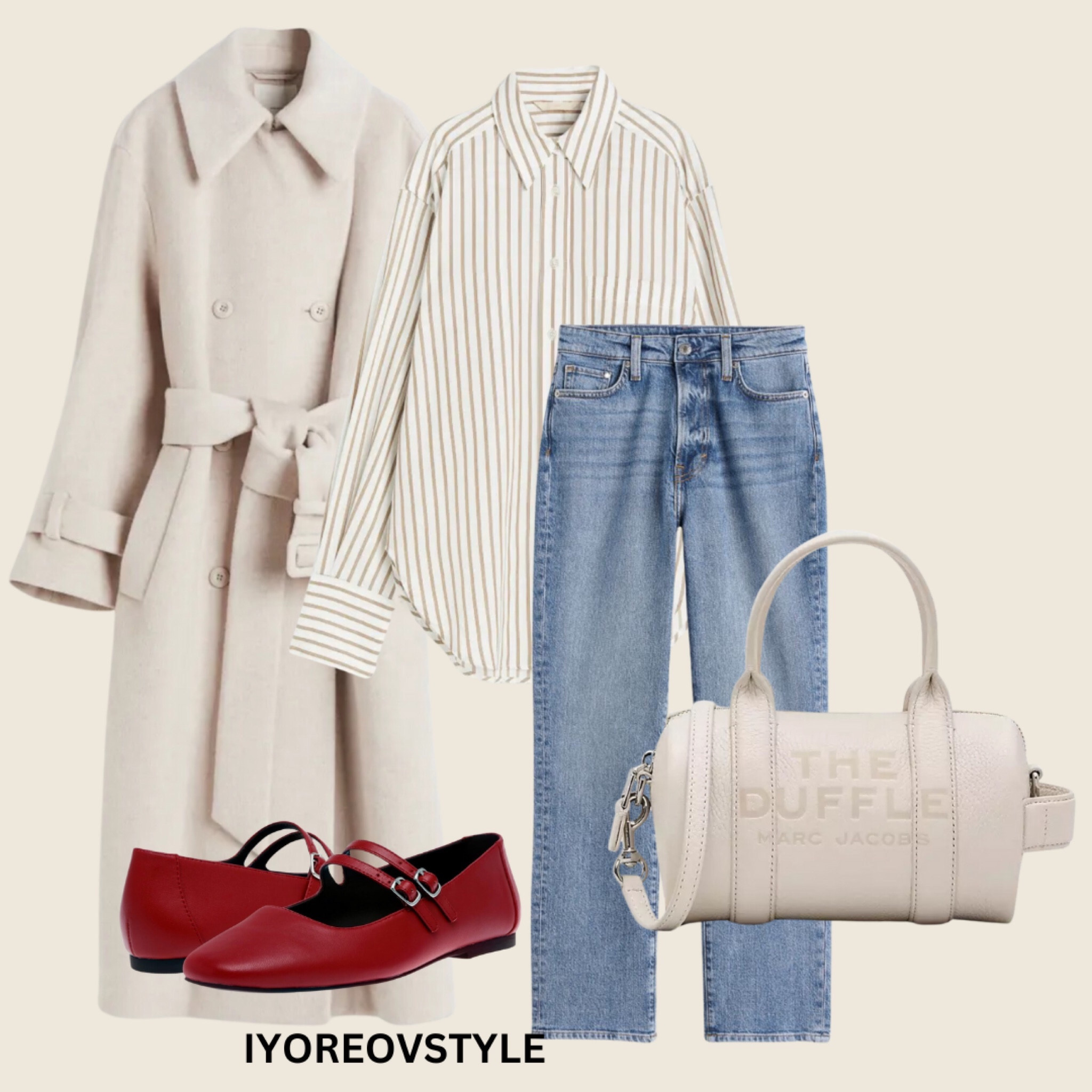 Monday Office Outfit inspo- statement trench coat, striped shirt , blue straight leg jeans, ballet shoes and a Marc Jacob duffle bag.

#modayoutfit #officelook #styleinspiration #ootd #whattoweartowork #outfitoftheday #outfitinspiration #howtowear

#LTKworkwear #LTKstyletip #LTKitbag