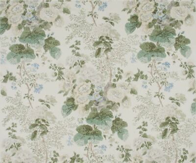 Lee Jofa  Hollyhock Grey/Sage Drapery Fabric HDB Hand Blocked Ready to ship | eBay US