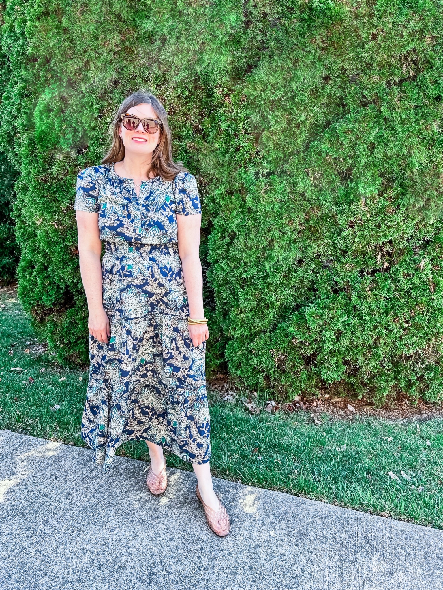 Spring dress, dolce vita jam flats, jelly shoes, 