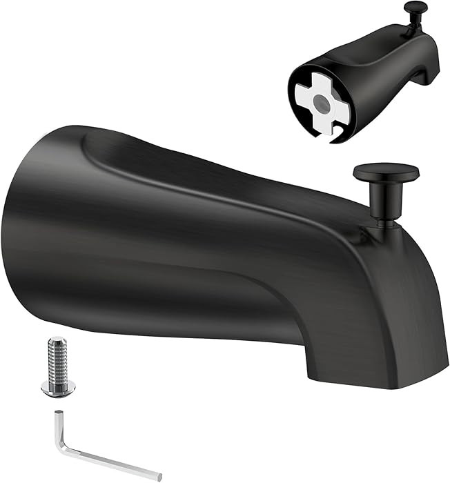Oil Rubbed Bronze Tub Spout with Diverter, Slip-On 5 Inch Bathtub Faucet Replacement, Easy Instal... | Amazon (US)