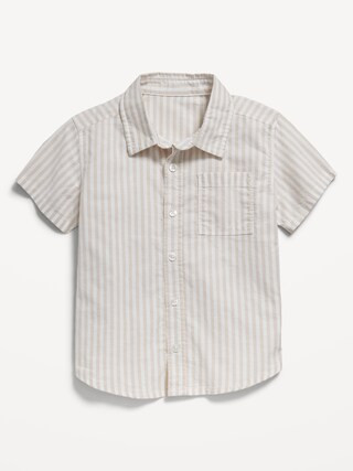 Printed Short-Sleeve Oxford Shirt for Toddler Boys | Old Navy (US)