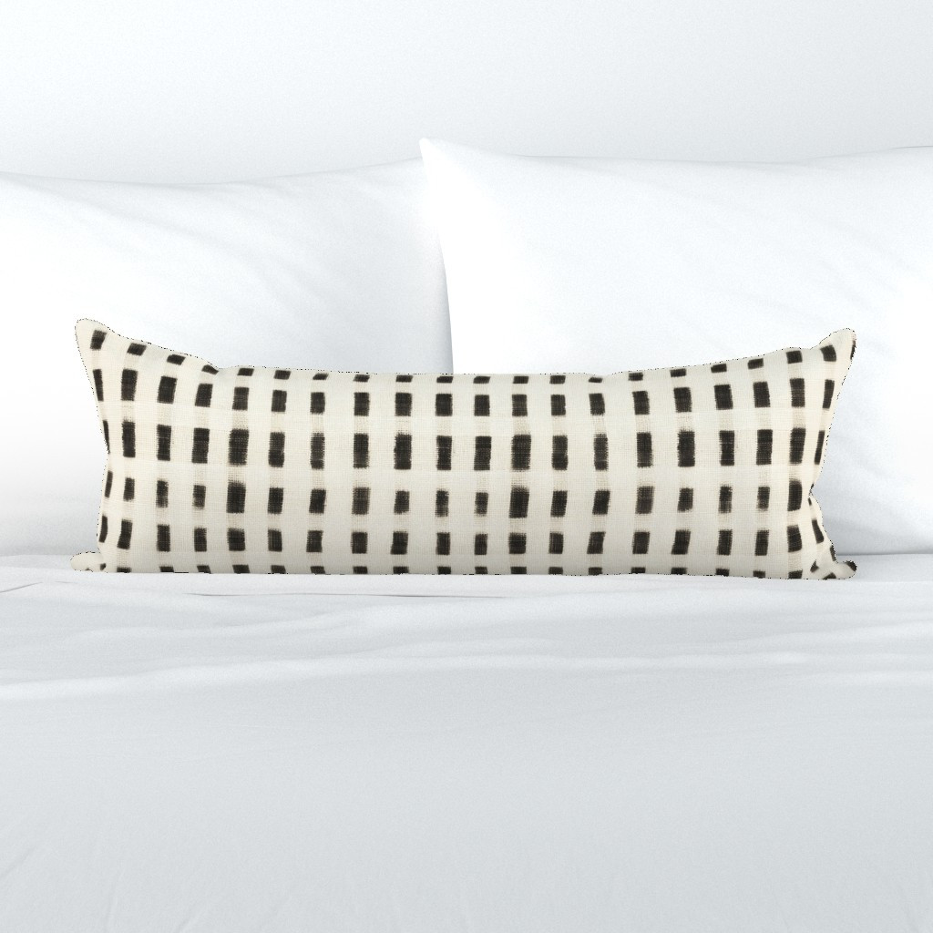 BURLAP STRIPE SHADOW Extra long lumbar throw pillow cover byholli_zollinger | Spoonflower