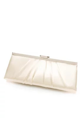 Jessica McClintock East West Satin Frame Clutch, Pink | Belk