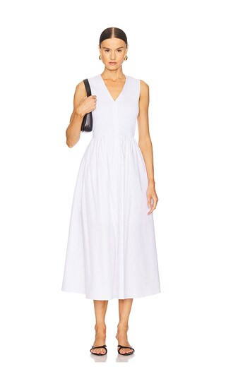 La Ligne Poplin Dress in White. - size L | Revolve Clothing (Global)