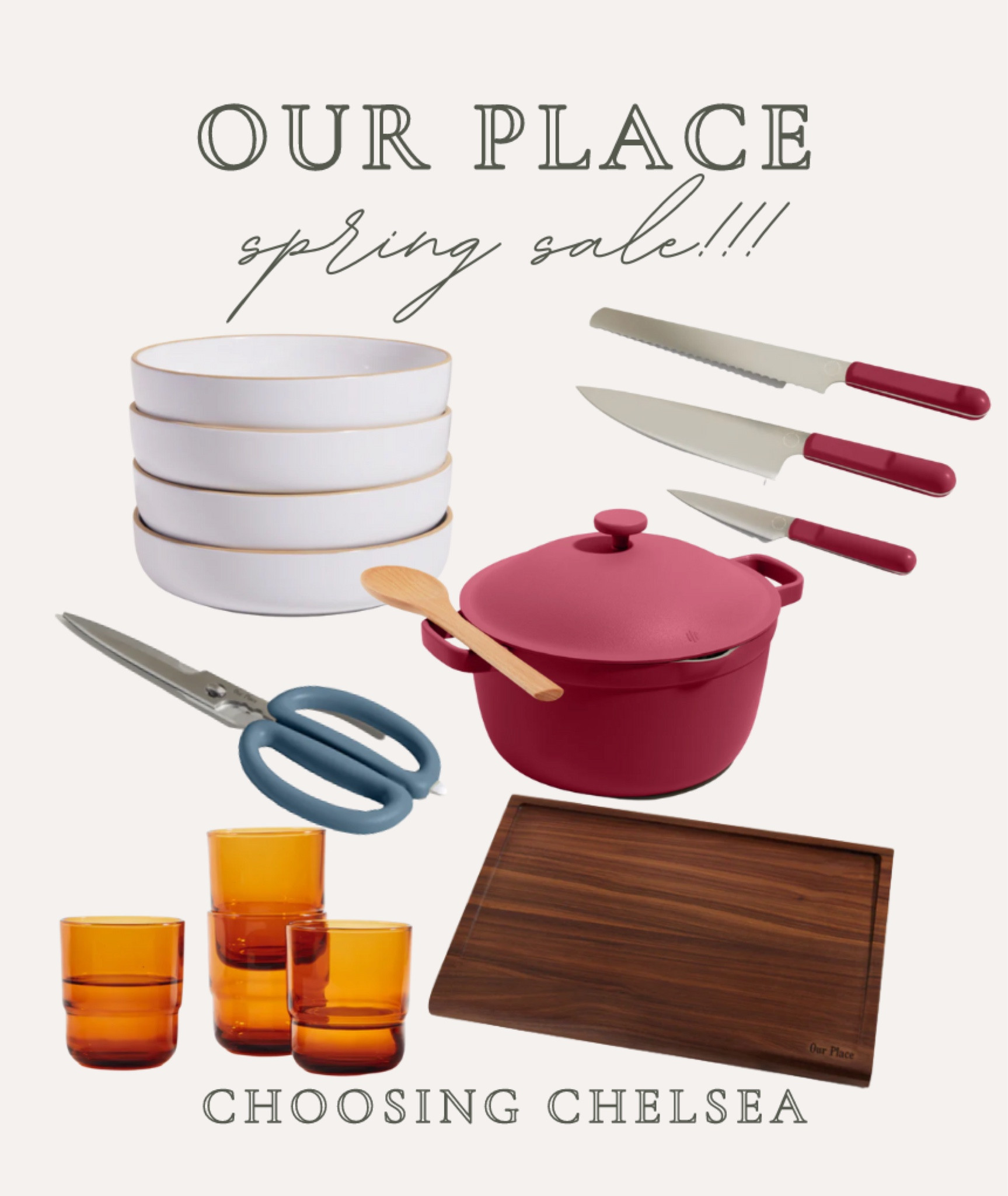 Our place spring sale- Selena Gomez our place- amber drinking glasses- our place cookwear 

#LTKSeasonal #LTKsalealert #LTKhome