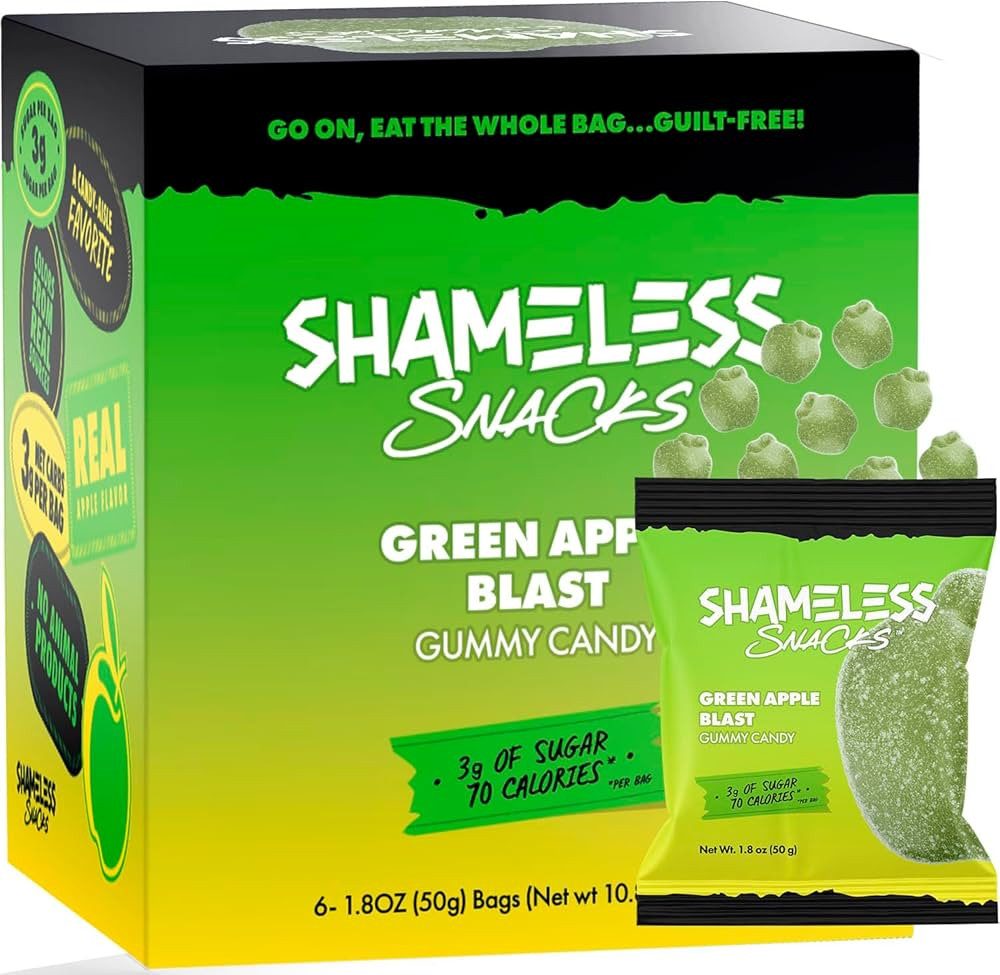 Shameless Snacks - Healthy Low Calorie Snacks, Low Carb Keto Gummies (Gluten Free Candy) - 6 Pack... | Amazon (US)