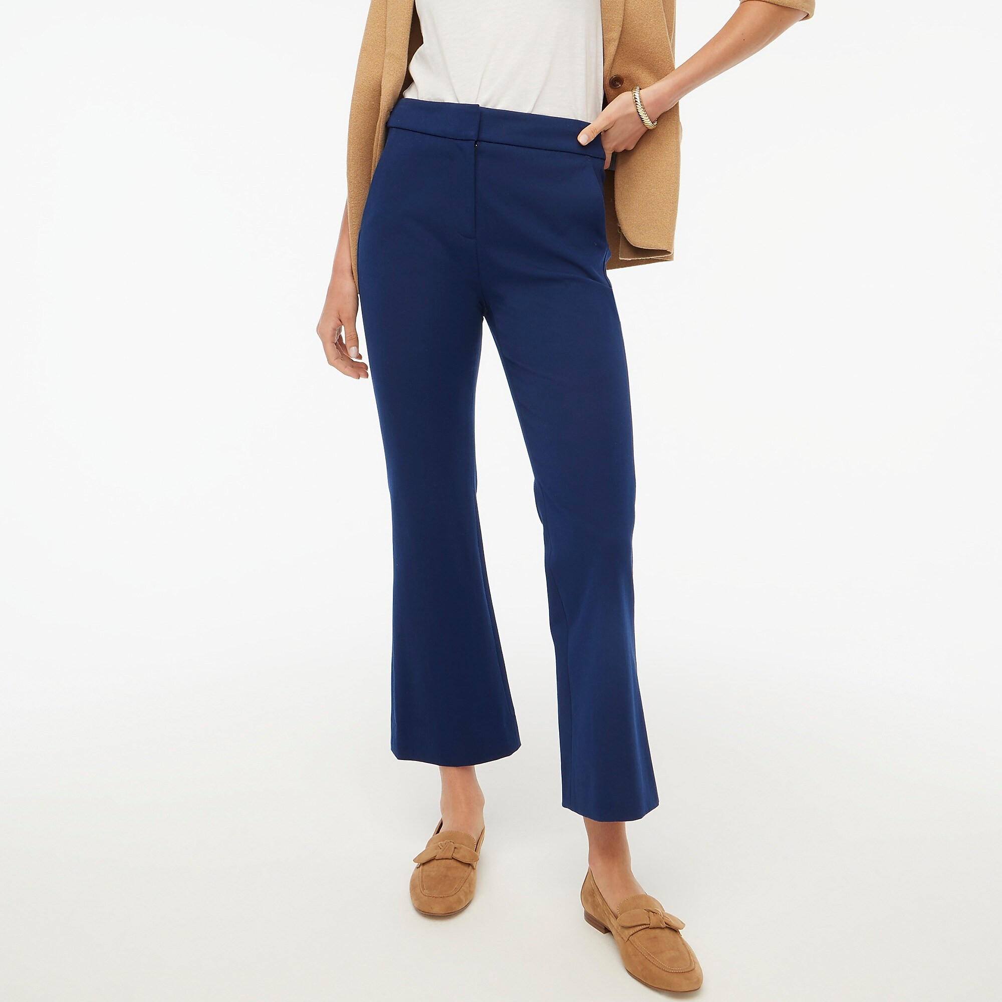 Petite Kelsey cotton flare pant | J.Crew Factory