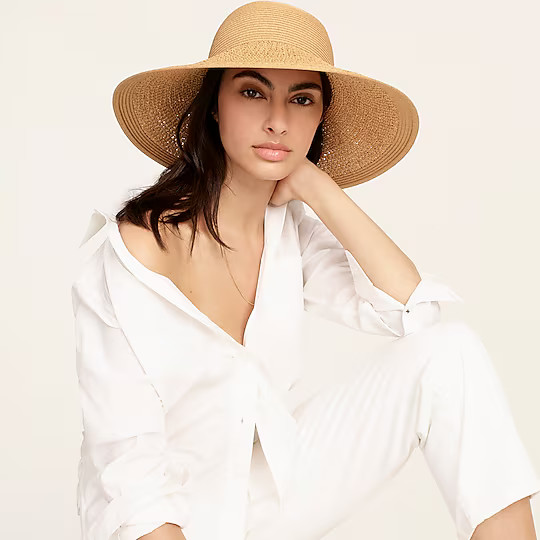 Textured summer straw hat | J. Crew US
