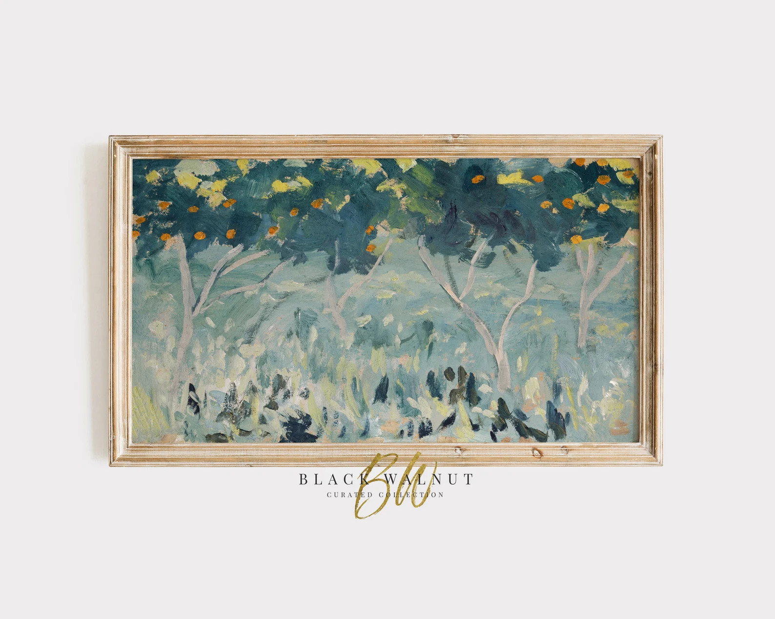 Samsung Frame TV Art Abstract Orange Tree, Vintage Painting, Spring Summer Aesthetic, Antique Pai... | Etsy (US)