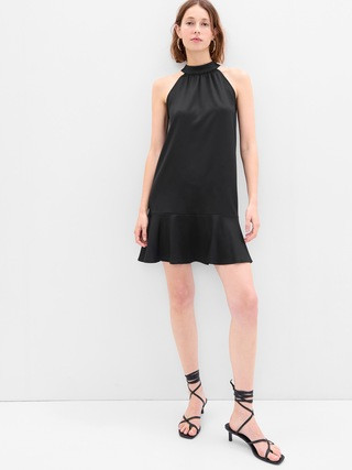 Tie-Back Halter Mini Dress | Gap (CA)