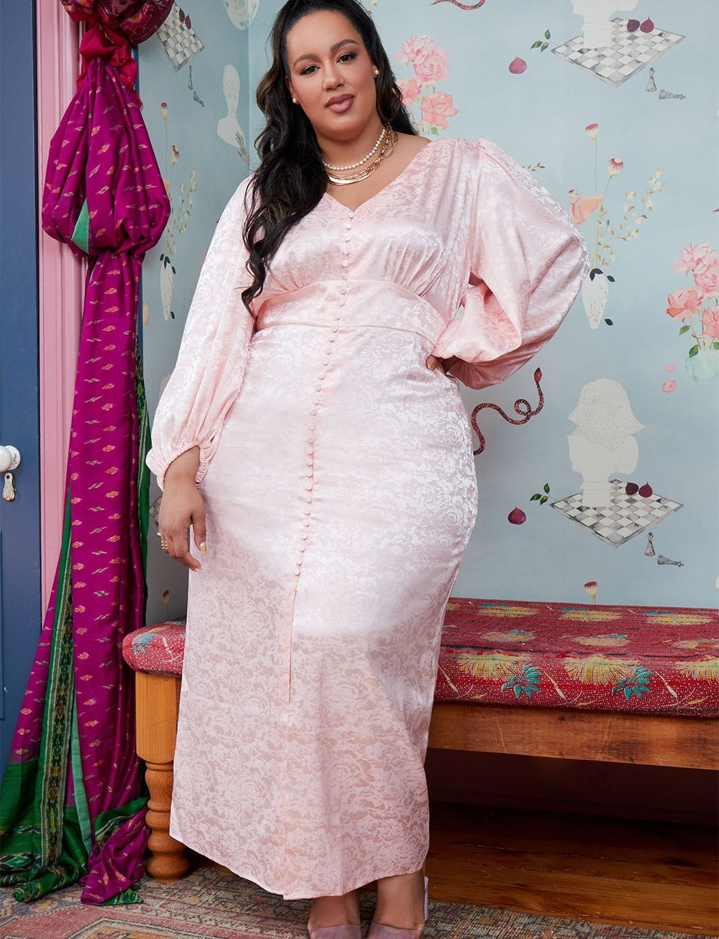 Full Sleeve Maxi Dress | Women's Plus Size Dresses | ELOQUII | Eloquii