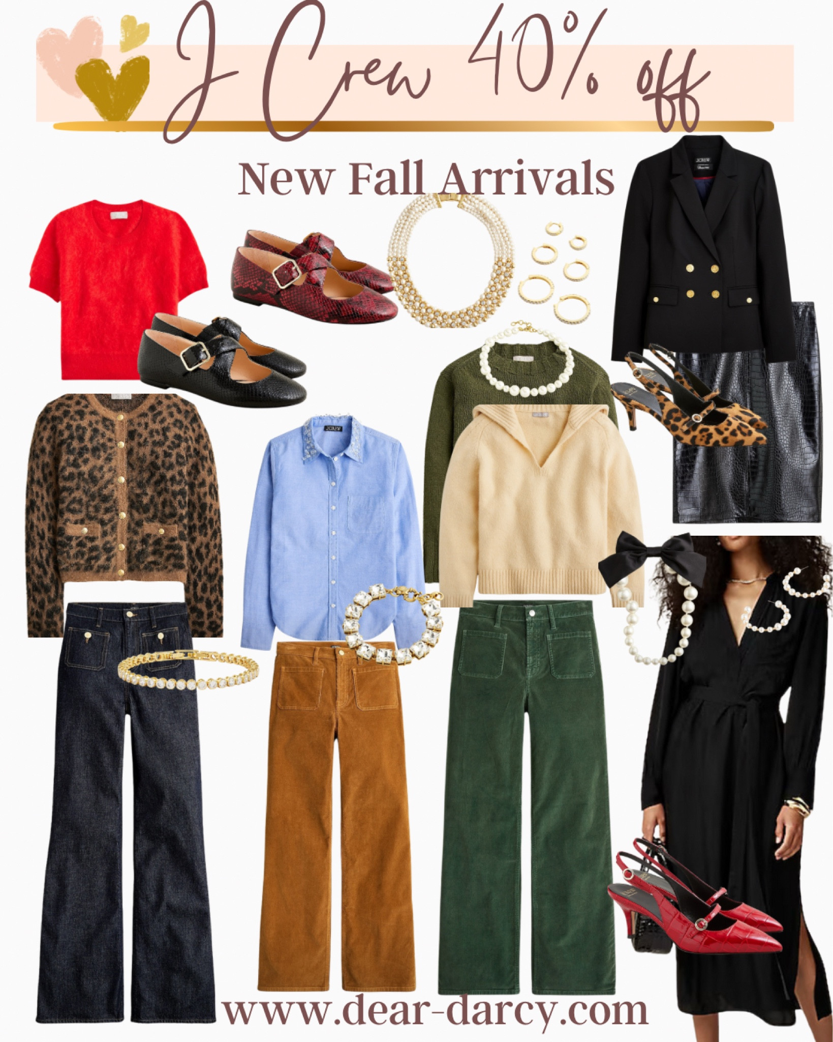 J Crew 

Sale🚨 JCrew 
40% off sale 

Bungalow dress in drapey viscose twill

Johnny-collar sweater with ribbed trim

Brushed cashmere T-shirt

Brushed sweater lady jacket in leopard print

Sailor slim-wide pant in stretch corduroy

Relaxed crewneck sweater

Slim-fit double-breasted blazer in Italian bi-stretch wool blend
With a modern, slightly shorter length and a classic double-breasted 

Pencil skirt in croc-embossed faux leather

Cashmere classic-fit crewneck sweater
new cashmere crewneck, 

Sailor denim trouser in Rinse wash
With heritage-inspired J.Crew crest buttons, 

Collection shrunken button-up shirt in embellished brushed cotton oxford



#LTKSaleAlert #LTKStyleTip #LTKFallSale

#LTKFindsUnder100 #LTKStyleTip #LTKSaleAlert