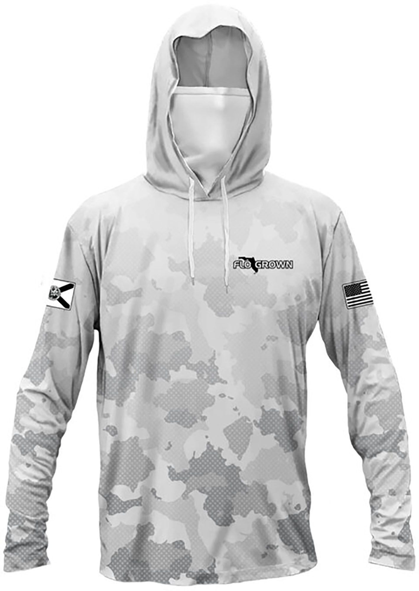 FloGrown Men's White Camo Performance Hoodie, Large | DICK'S Sporting Goods