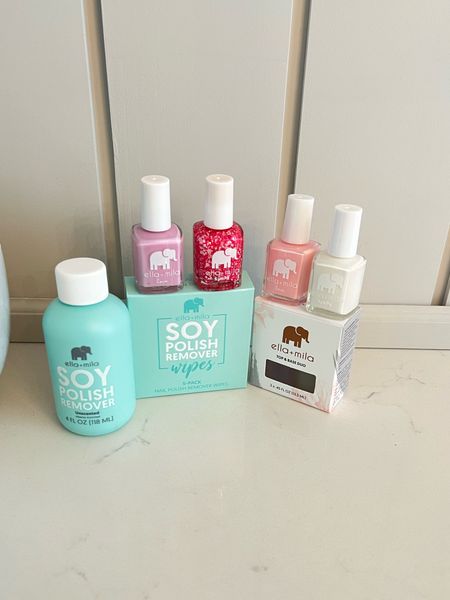 Ella + Mila nail polish and nail polish remover. Makes a perfect gift and is also fun to paint with your daughter. Soy nail polish remover 

#LTKGiftGuide #LTKFindsUnder50 #LTKStyleTip