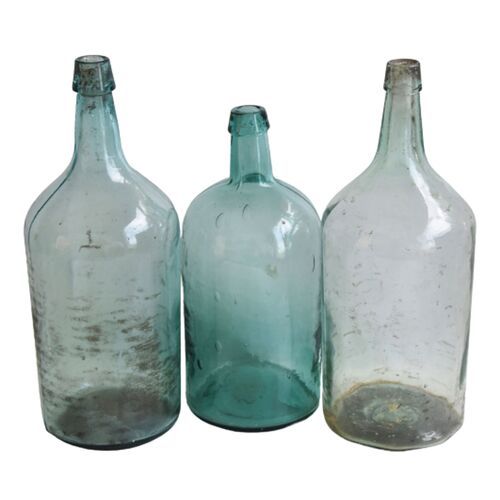 Antique Tall French Wine Bottles, S/3 | One Kings Lane