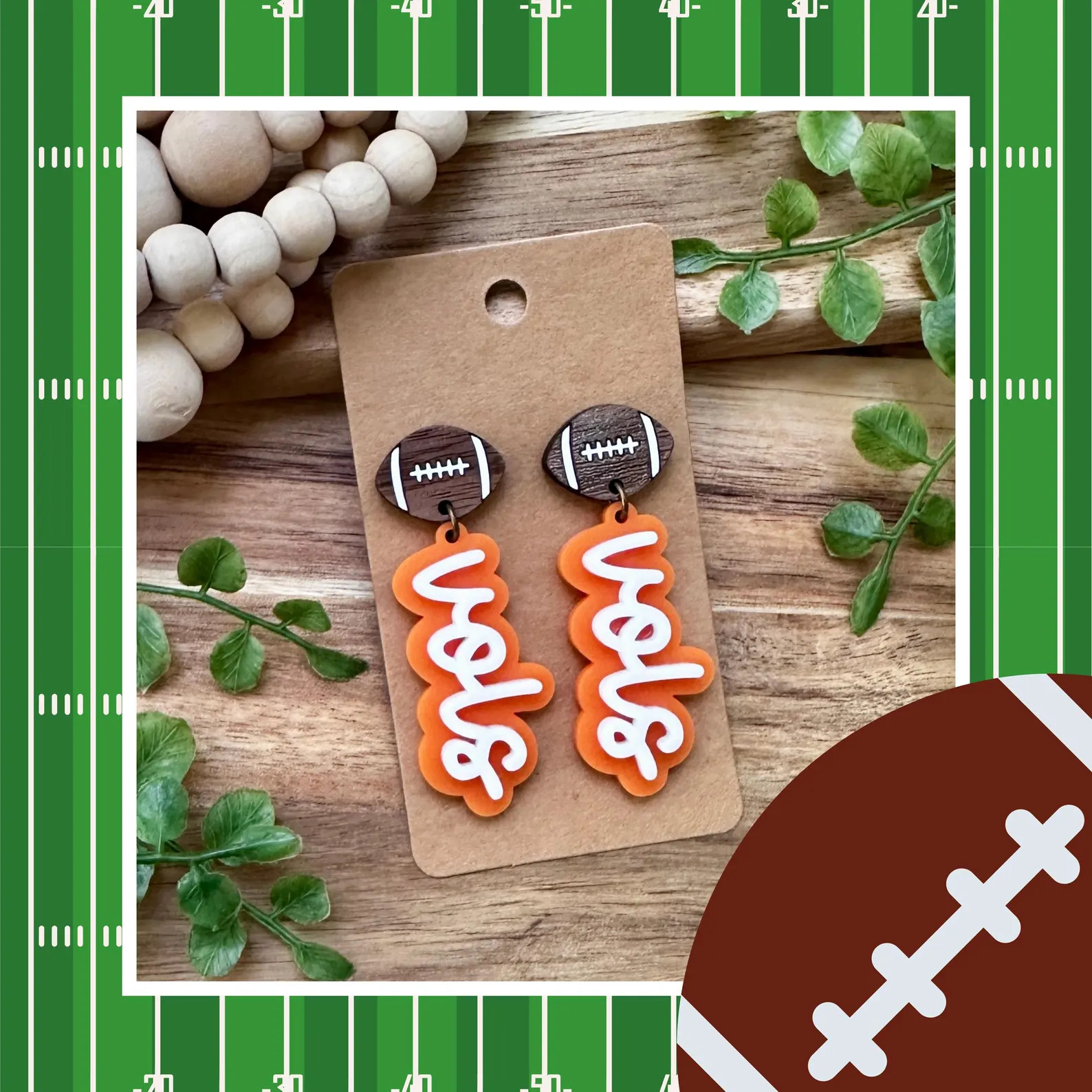 Vols Football Earrings | Etsy (Global)