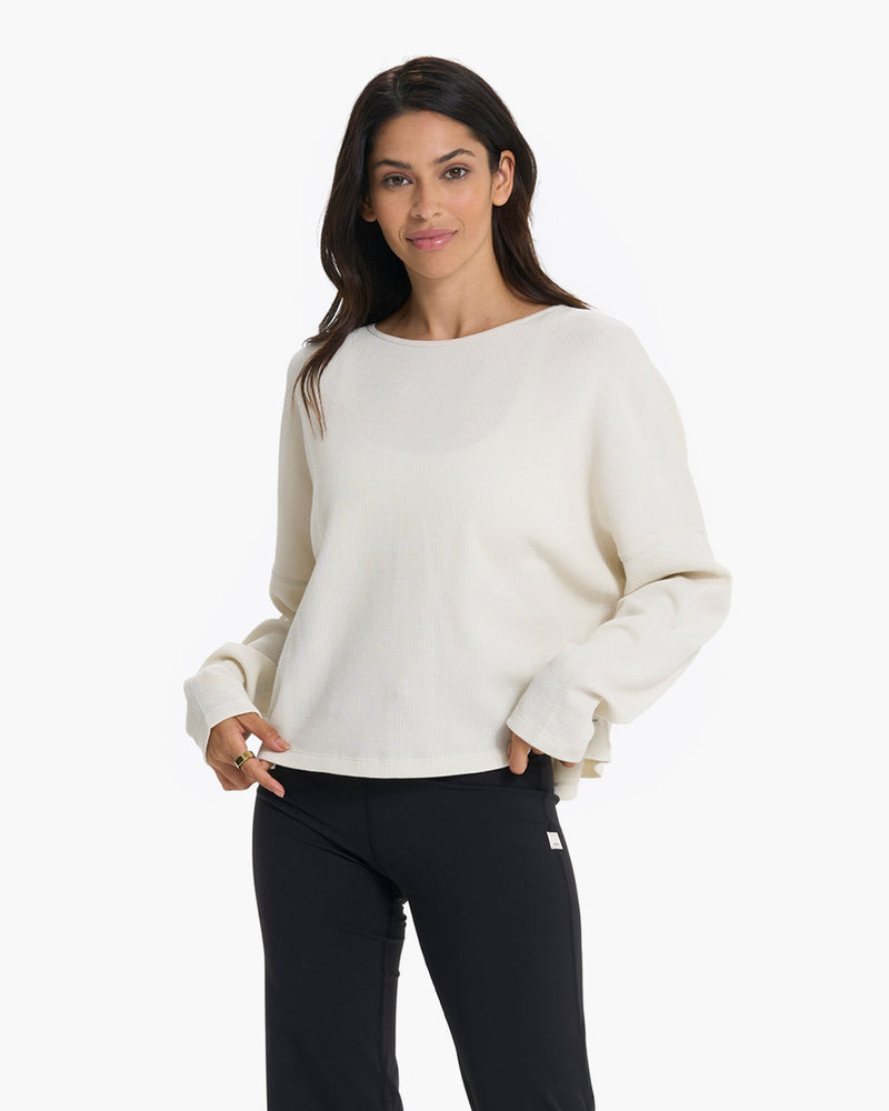 Slouchy Waffle Crew | Vuori Clothing (US & Canada)