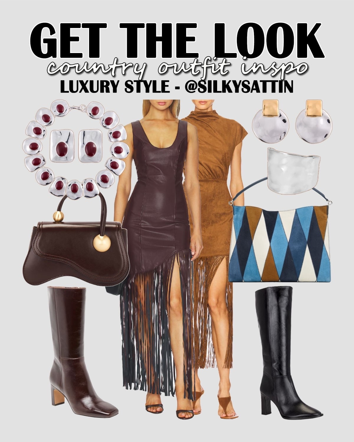 Get the Look: Country Outfit Inspo

BBQ-style menu, country music, and a dress code of cowboy boots, hats, and denim; it’s the perfect combo to your favorite Boots & Bourbon themed party. Heading to a country concert, whiskey tasting, or Last Rodeo themed bachelorette party. Whatever the event, here are some western style inspo ideas for you and the girls. 

Affordable Style: Up to $150
Affordable Luxury: Up to $300
Luxury Style: Above $300

country concert outfit, country style outfit, western style inspo, girls night outfit, date night outfit, casual, ootd, ootn, outfit ideas, women’s fashion #countryoutfit #countrystyle #westernstyle #girlsnightoutfit #datenightoutfit #casual #ootd #ootn #outfitidea #women #fashion#LTKFestival

#LTKootd