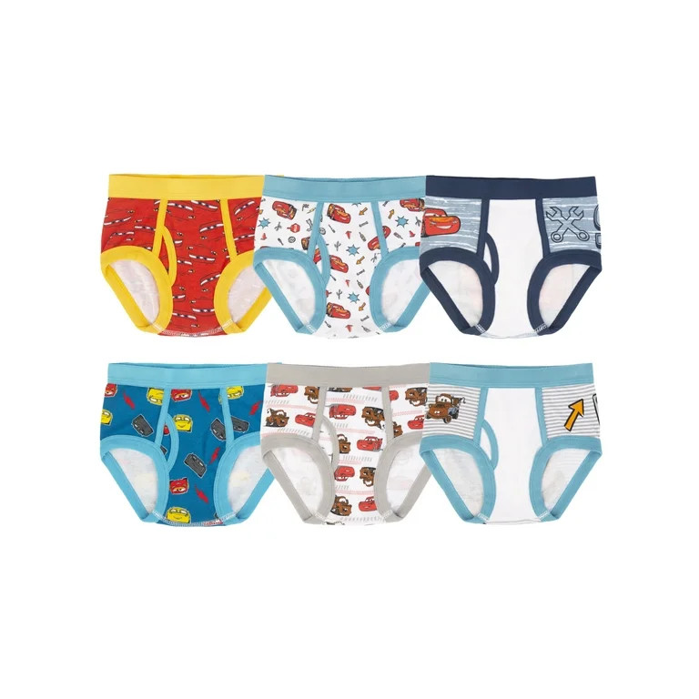Character Toddler Boy Briefs, 6 Pack Sizes 2T-4T - Walmart.com | Walmart (US)