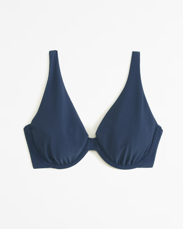 Women's Curve Love High Apex Underwire Bikini Top | Women's Swimwear | Abercrombie.com | Abercrombie & Fitch (US)