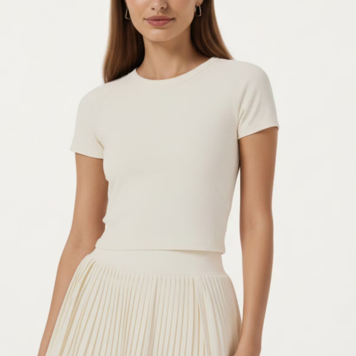 Anna-Kaci Active Women's Short Sleeve Cropped Active Top with Open Back Tie Detail and Stretch Fi... | Target