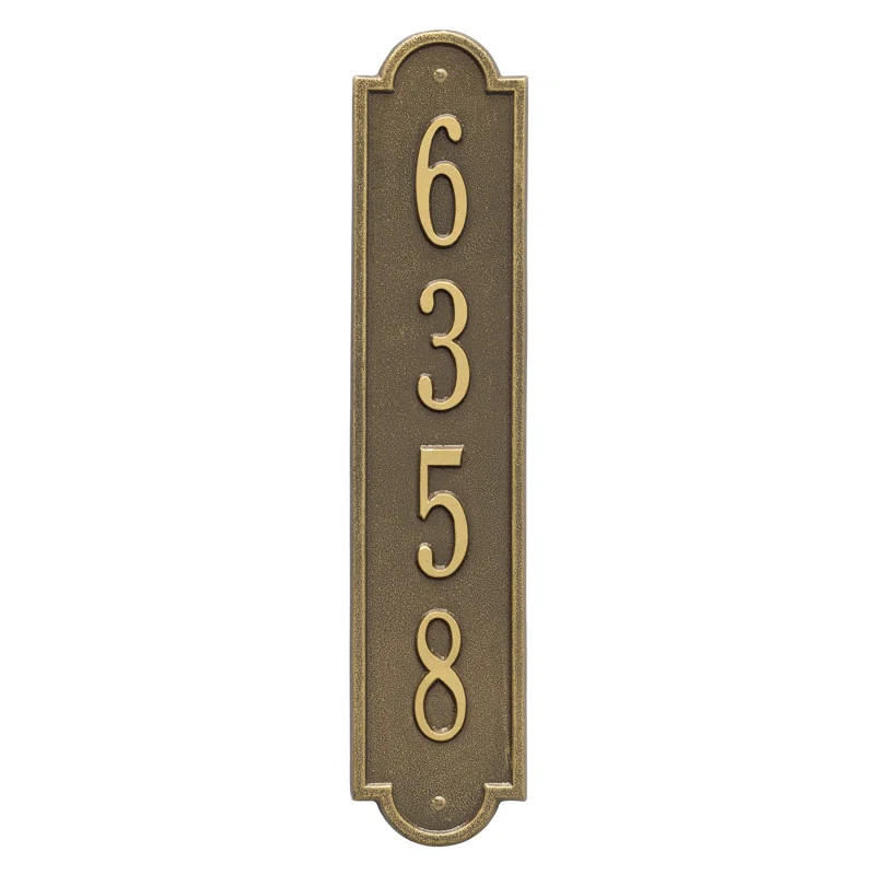 Richmond 1-Line Wall Address Plaque | Wayfair North America