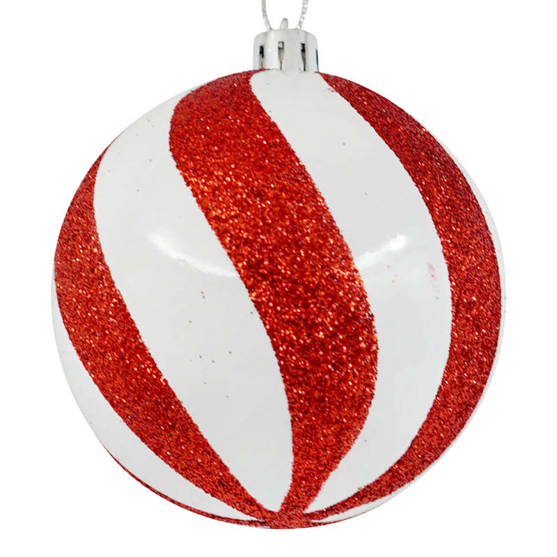 The Elf on the Shelf® Red & White Striped Ball Ornament, 3" | At Home