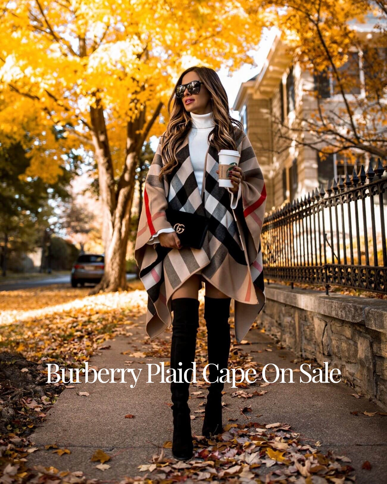 Burberry plaid cape on sale
Fall designer sale

#LTKSaleAlert #LTKOver40 #LTKSeasonal